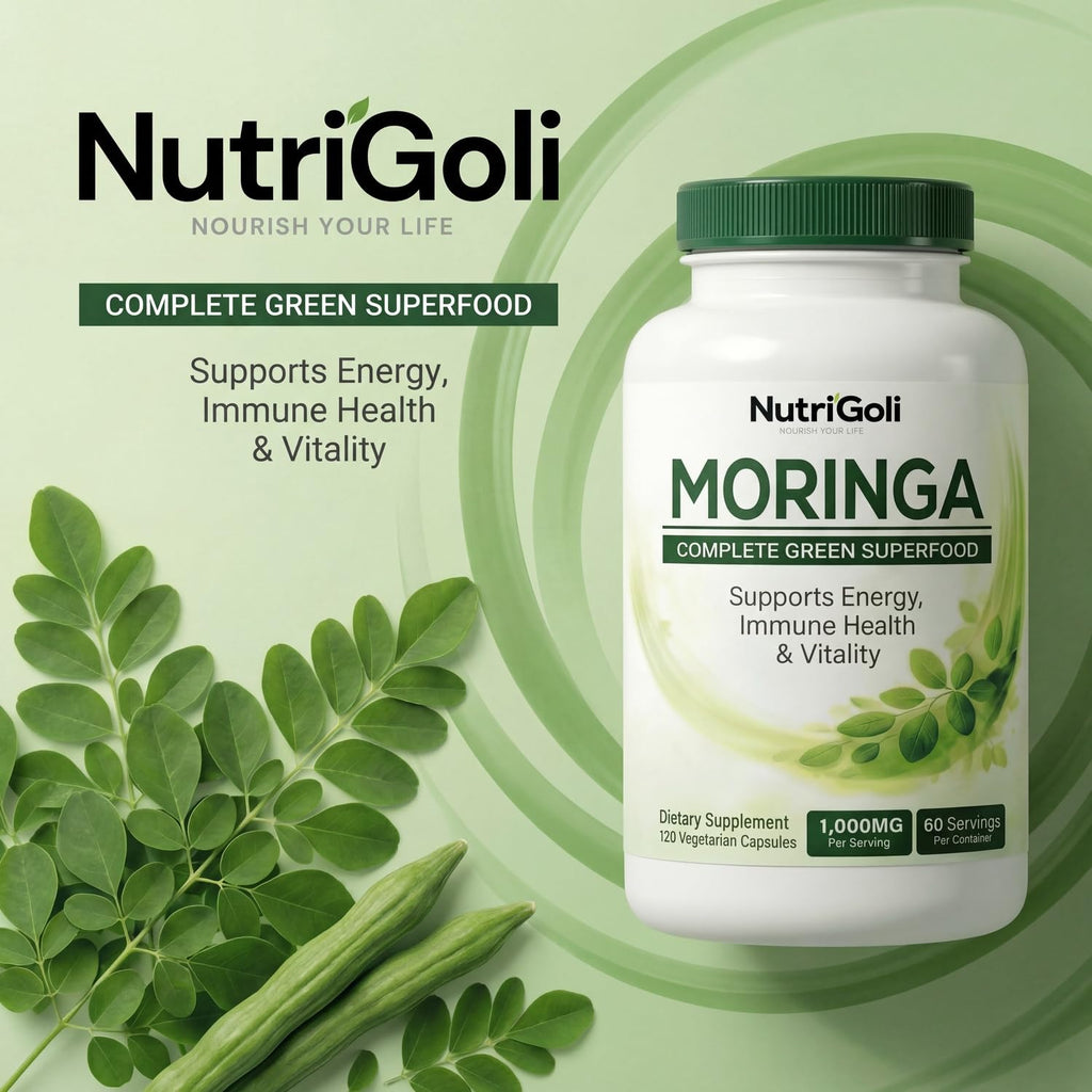 Moringa Capsules 1000mg 120 Vegetarian Capsules G5896