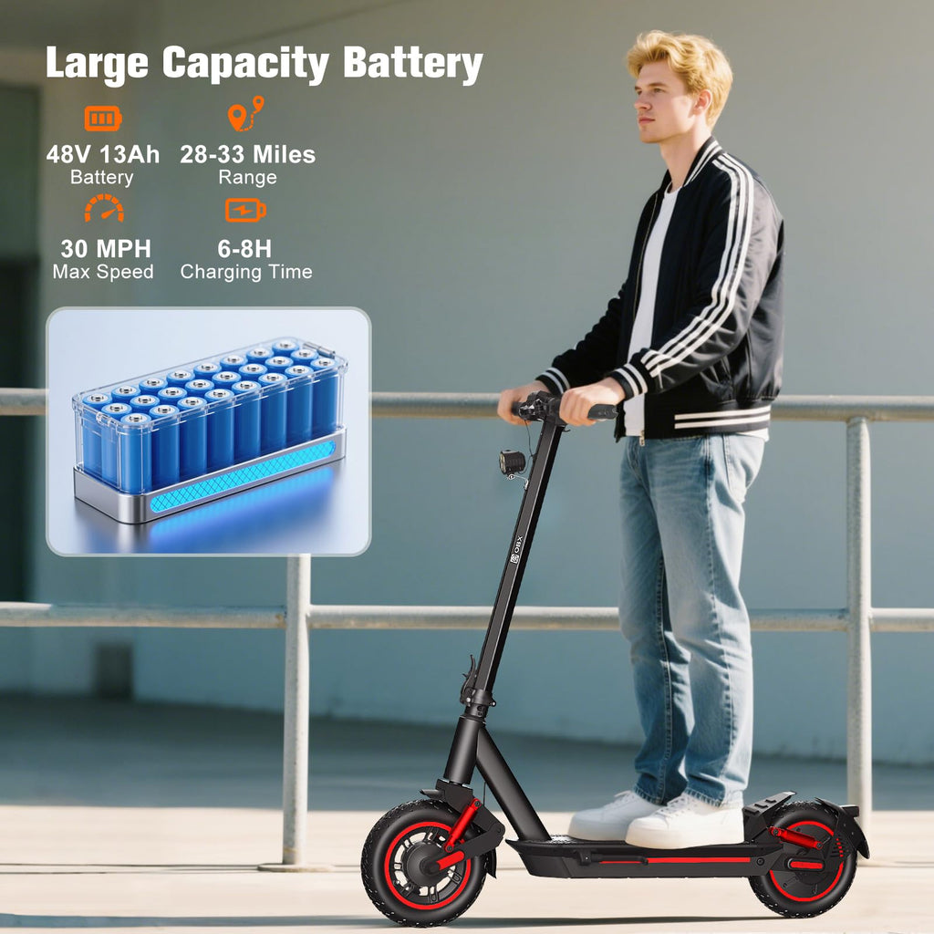 Electric Scooter for Adults, 1200W Motor, 30 MPH, 33 Miles Range, Foldable F2961