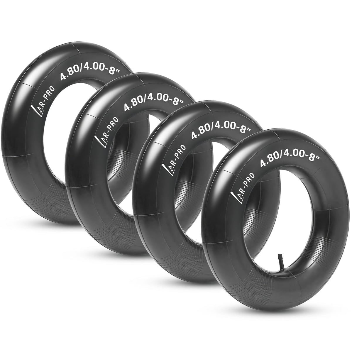 4.80/4.00-8" Inner Tube with TR-13 Straight Valve Stem (4-Pack) Q7364