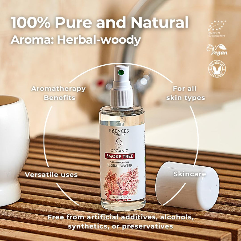 Organic Smoke Tree Floral Water 8.5 Fl Oz E3155