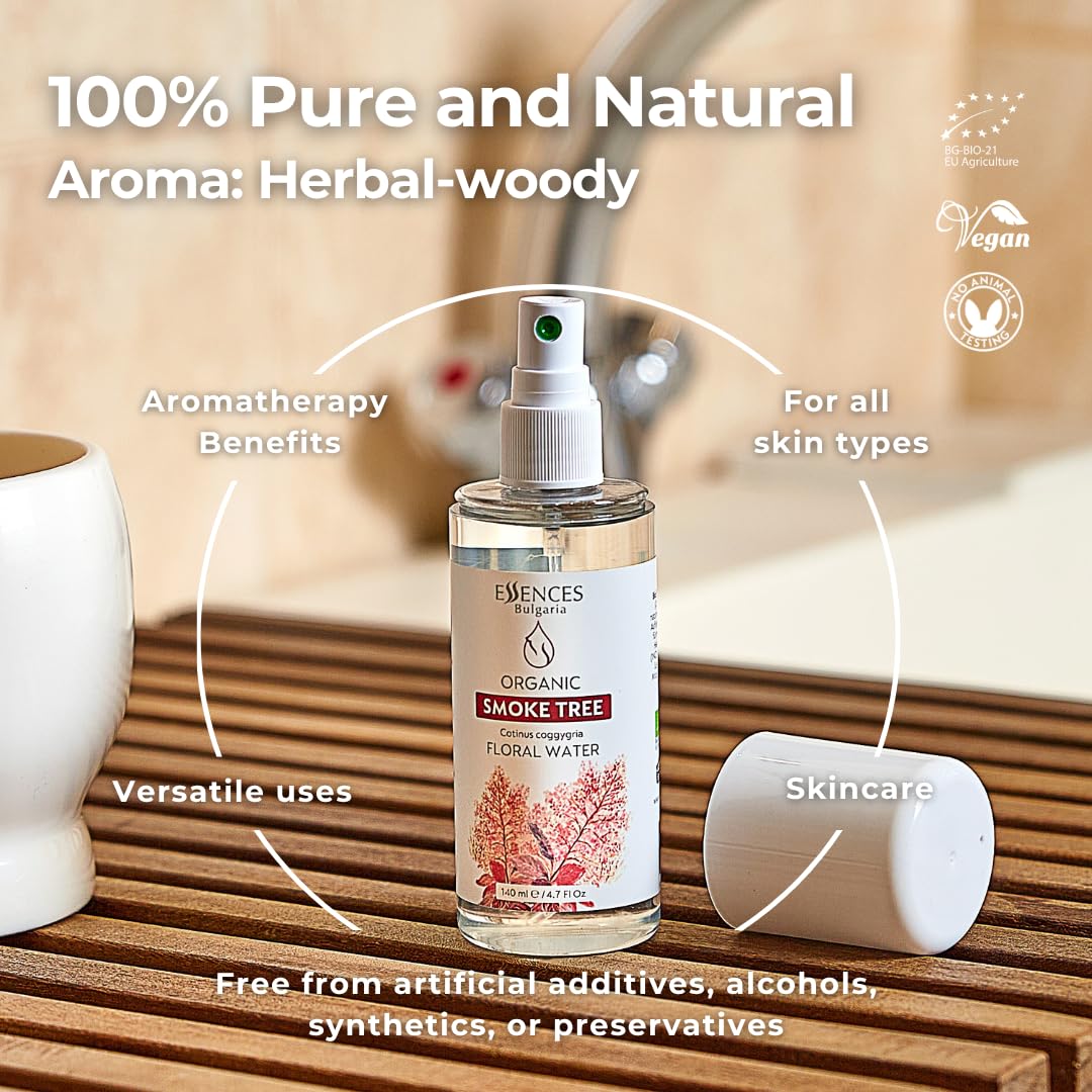 Organic Smoke Tree Floral Water 8.5 Fl Oz E3155