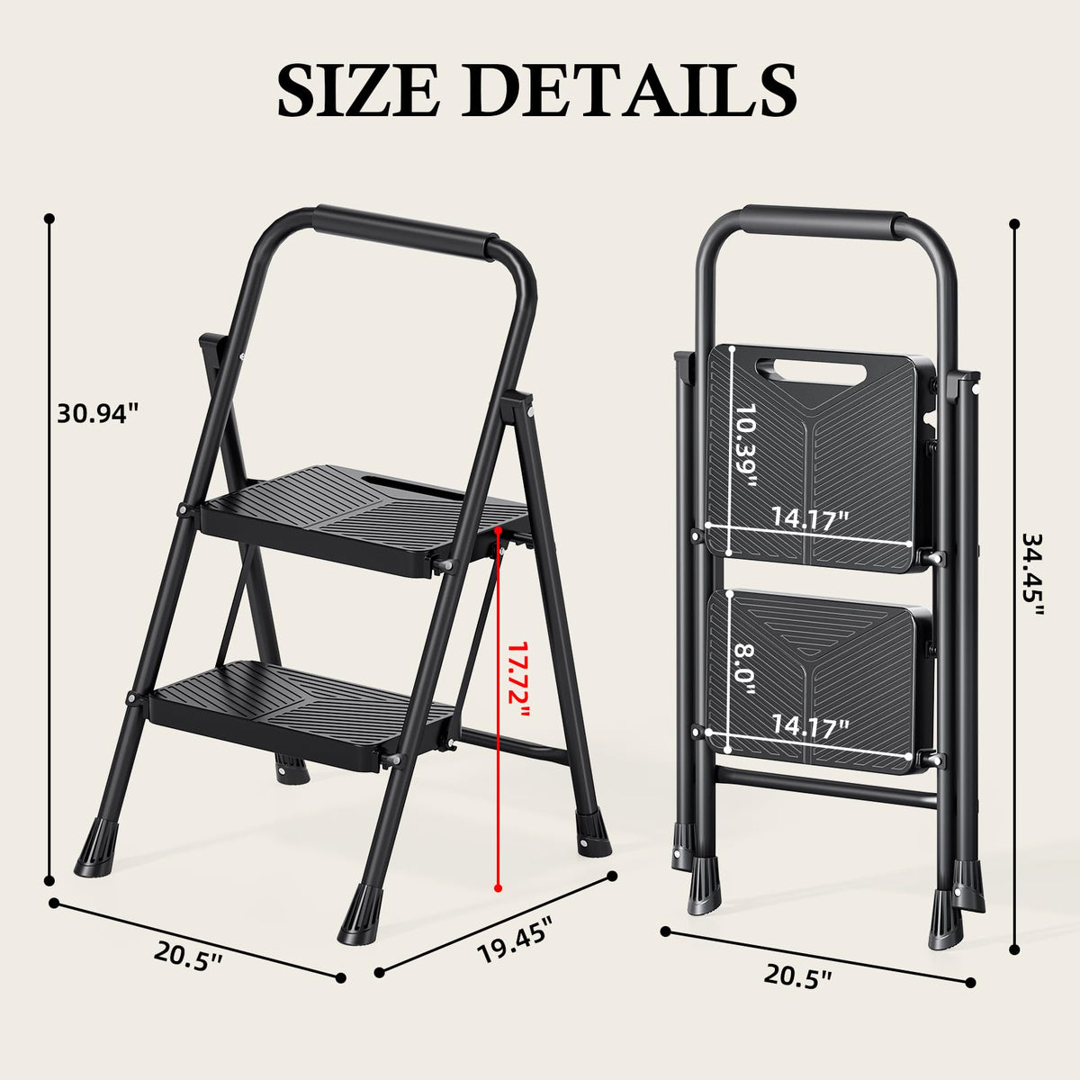 2 Step Folding Ladder T5176
