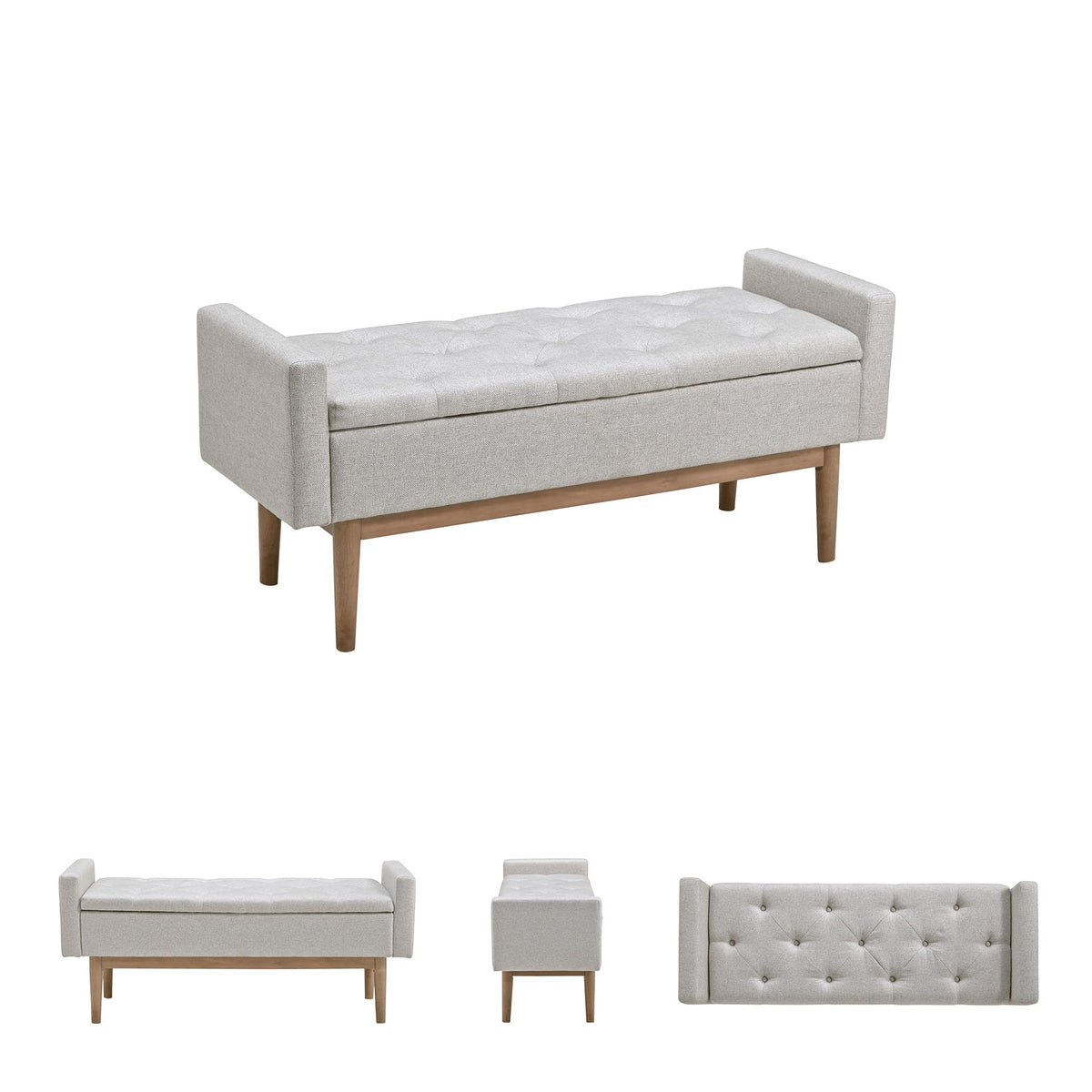 Upholstered Storage Bench Q554