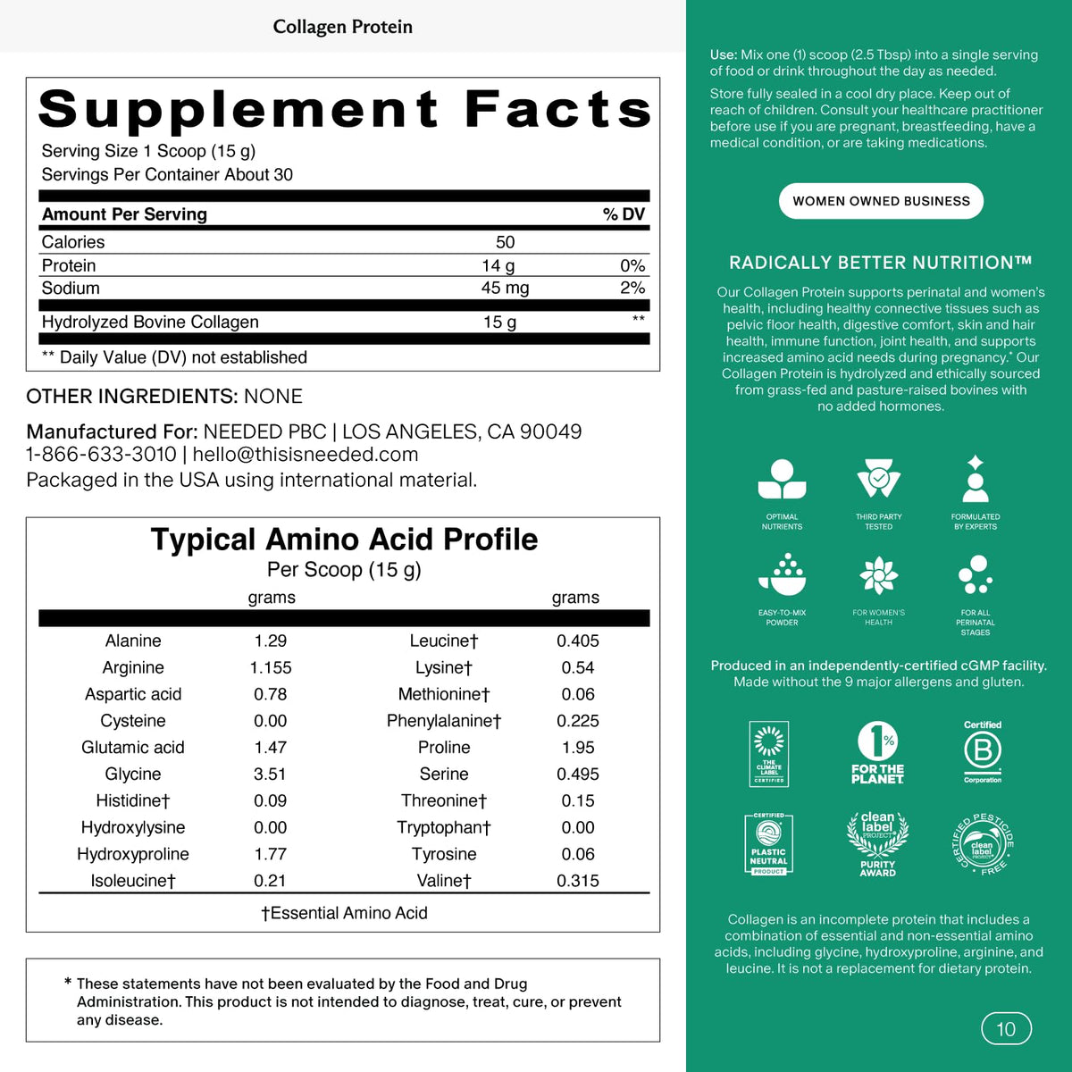 Hydrolyzed Collagen Protein Powder N594