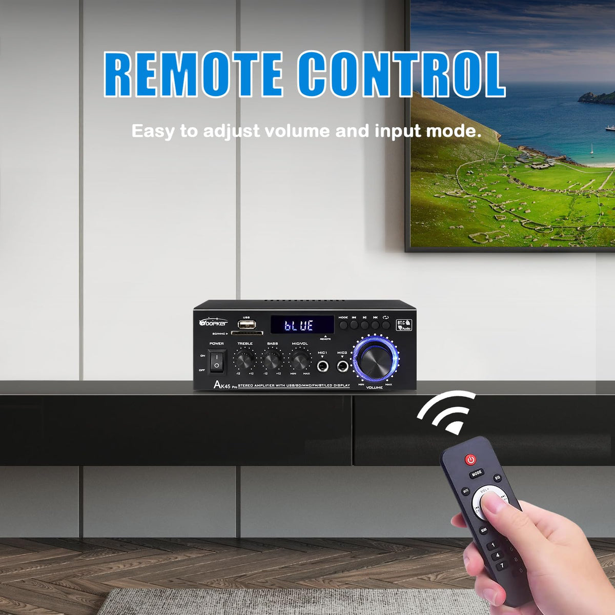 400W 2 Channel Bluetooth 5.0 Stereo Audio Amplifier G31292