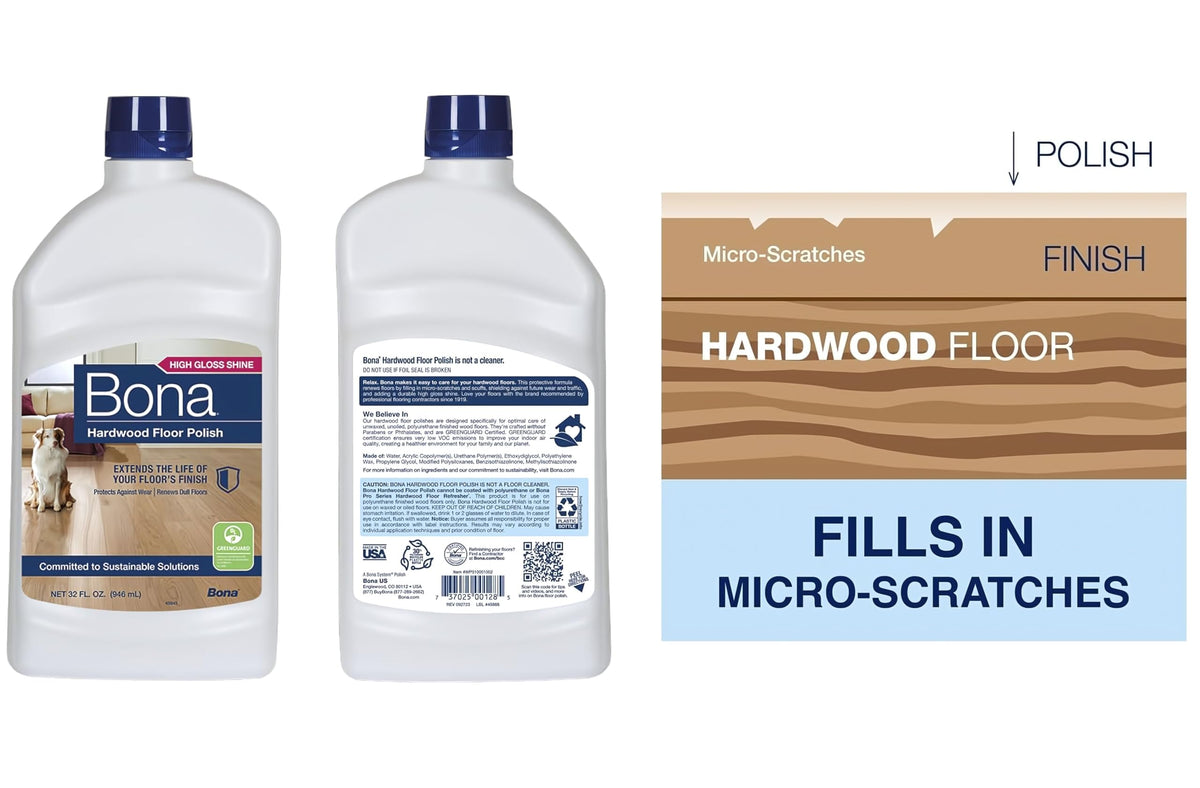 Hi-gloss Hardwood Floor Polish 32 Oz. Pack of 6 P6681