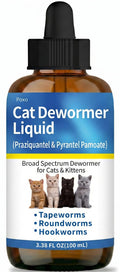 Praziquantel & Pyrantel Pamoate Dewormer Liquid for Cats and Kittens 100 mL U30843