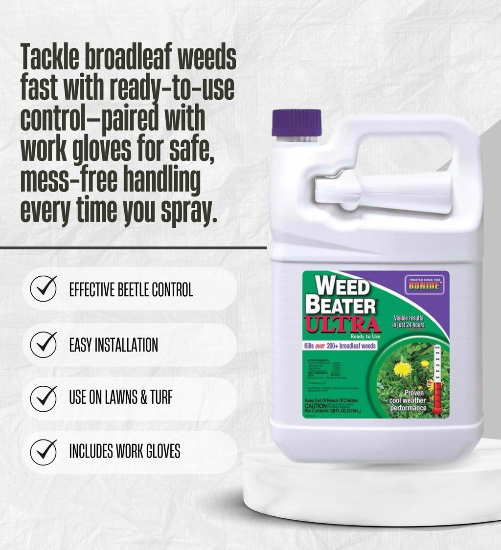 Weed Killer RTU Liquid 1 gal with Work Gloves K339122