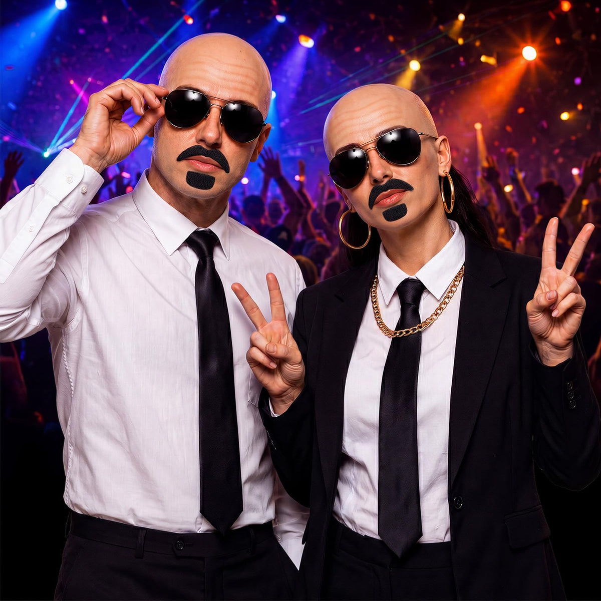 30 Pcs Bald Caps Costume Accessories Kit J75105