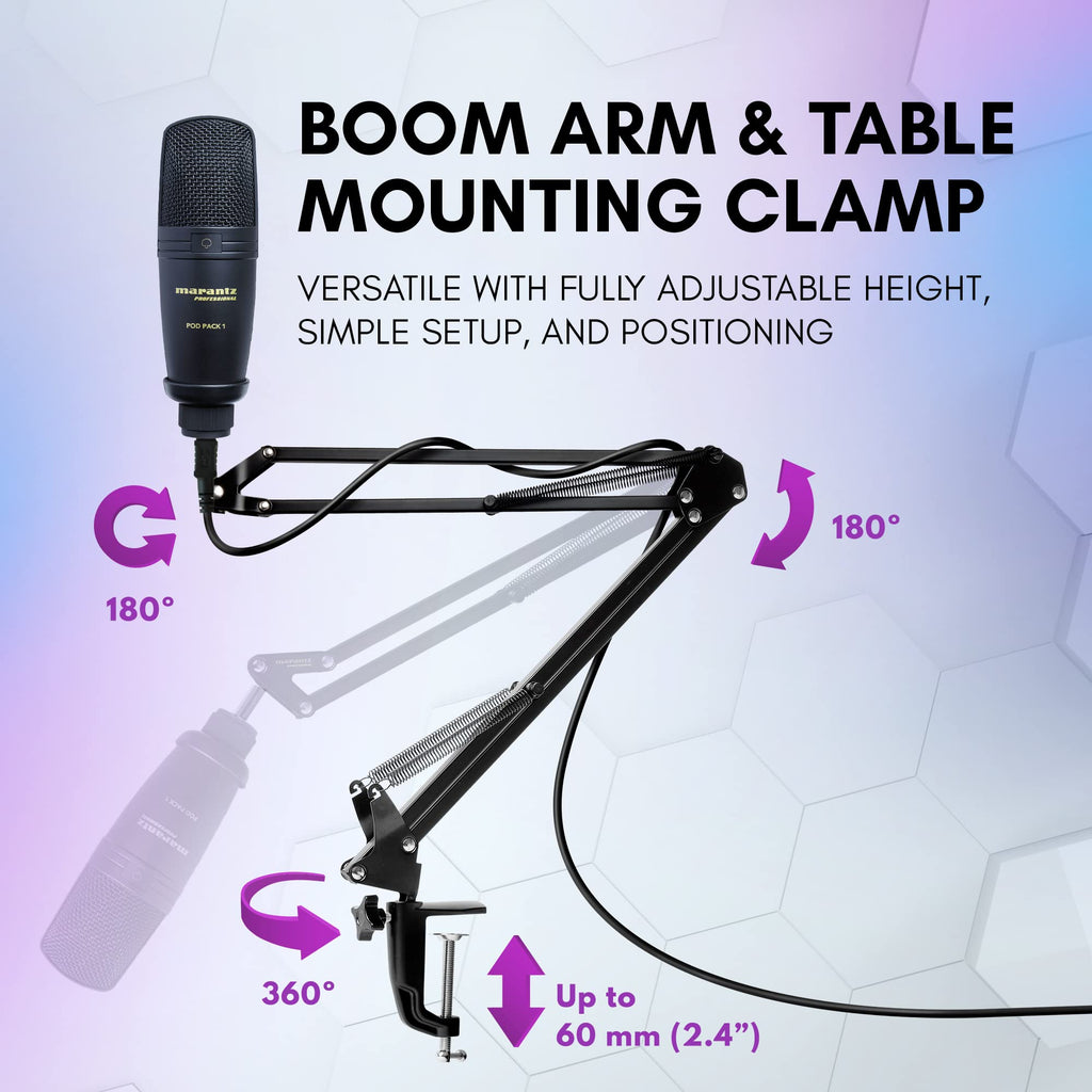 USB Microphone with Boom Arm P808