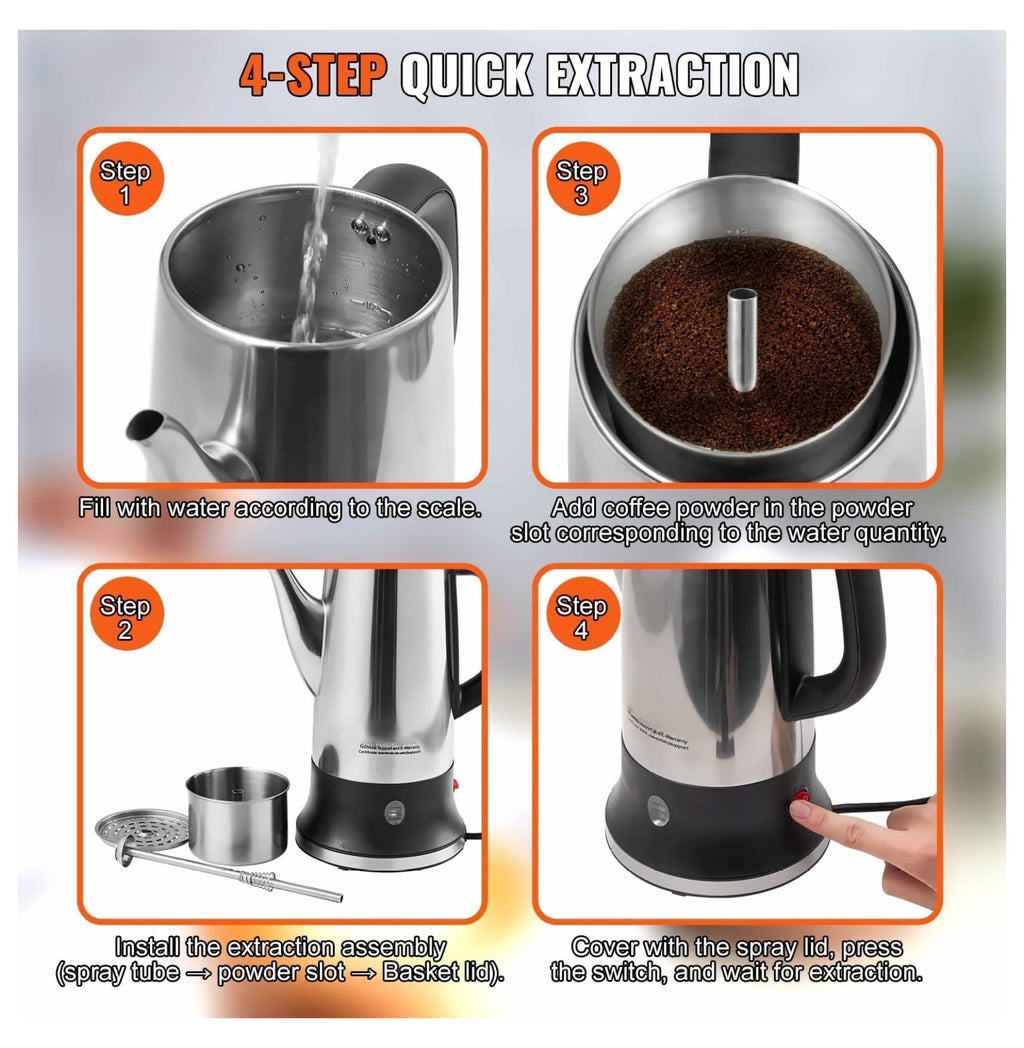Stainless Steel Electric Coffee Percolator E557614