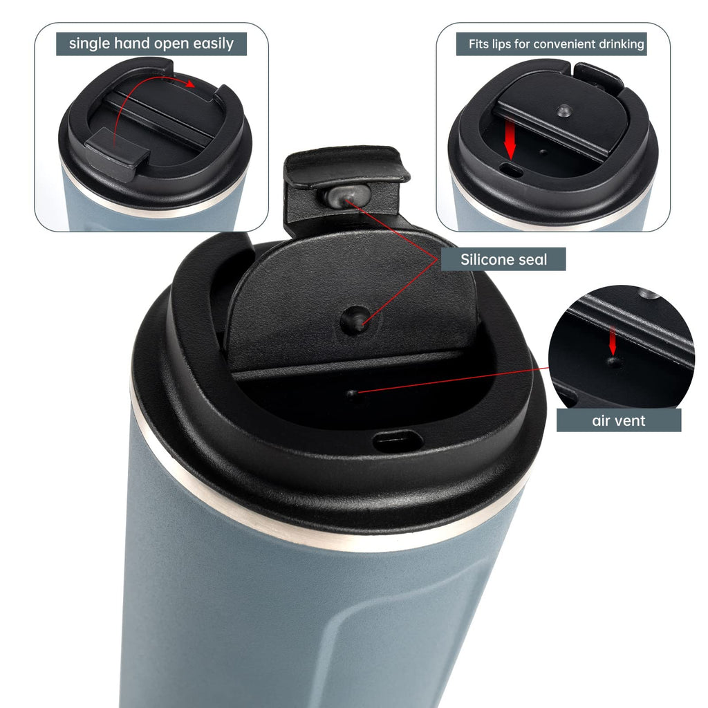 17oz Insulated Stainless Steel Travel Coffee Mug X27672