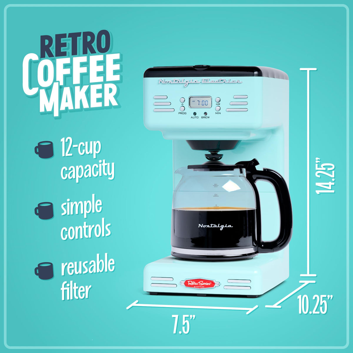 12-Cup Programmable Coffee Maker M73819