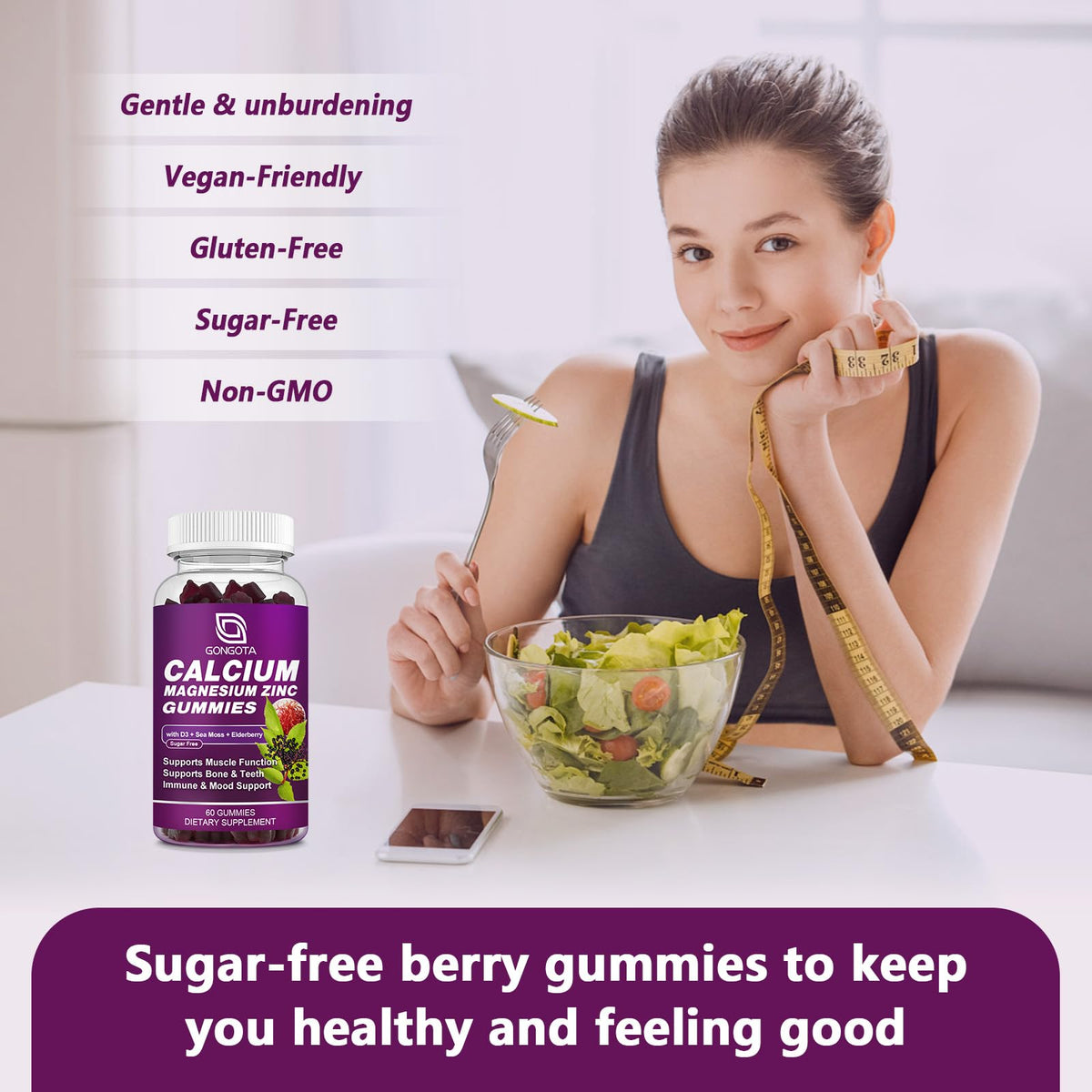 Calcium Magnesium Zinc with Vitamin D3 60 Count M81389