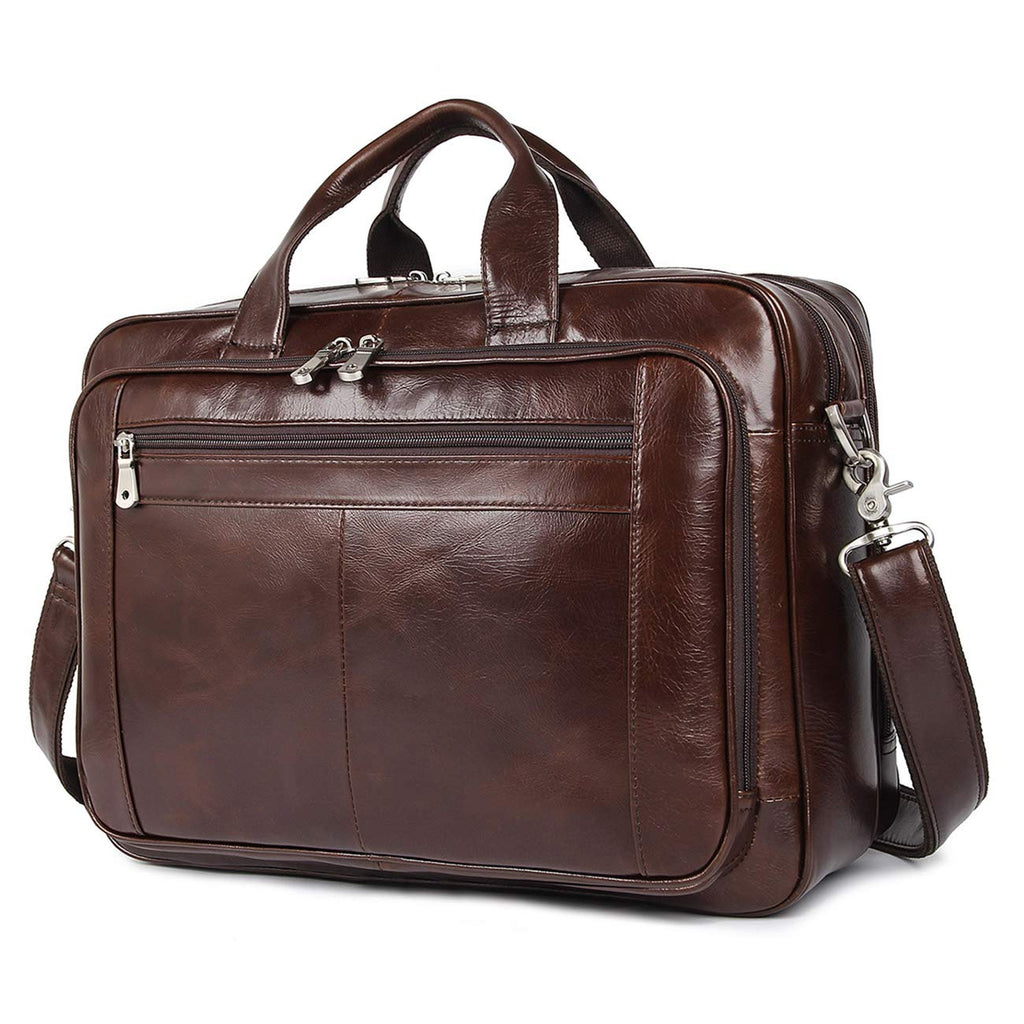Leather 16'' Laptop Messenger Bag R8762