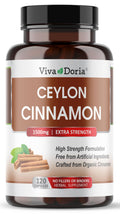 Ceylon Cinnamon 120 Veggie Capsules 1500mg Gelatin Free H100