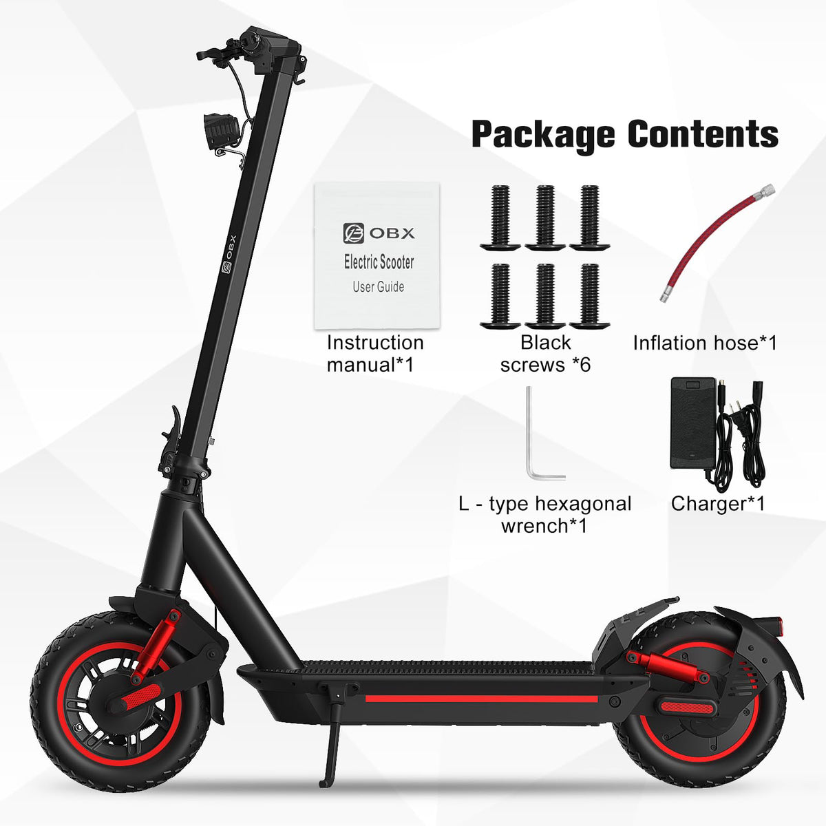 Electric Scooter for Adults, 1200W Motor, 30 MPH, 33 Miles Range, Foldable F2961
