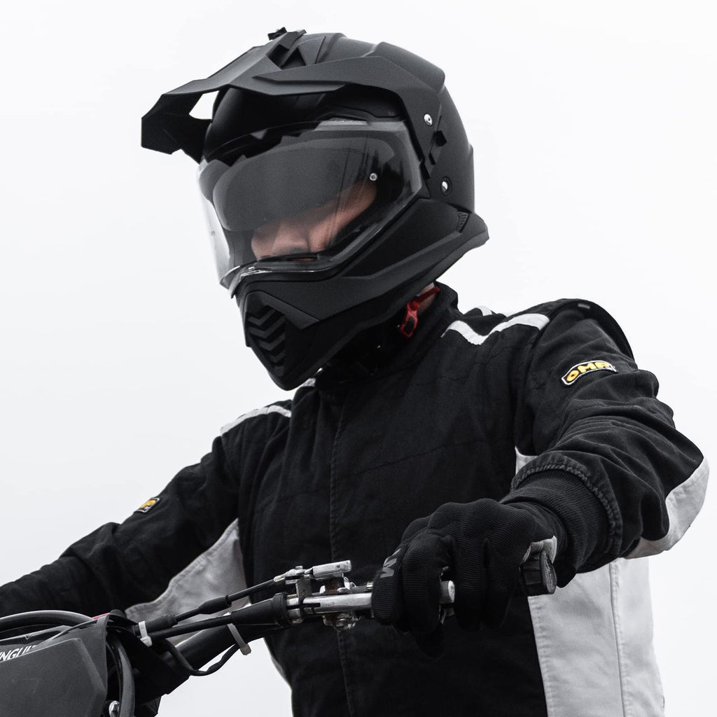 Dual Sport Adventure Motorcycle Helmet with Pinlock Visor R2841
