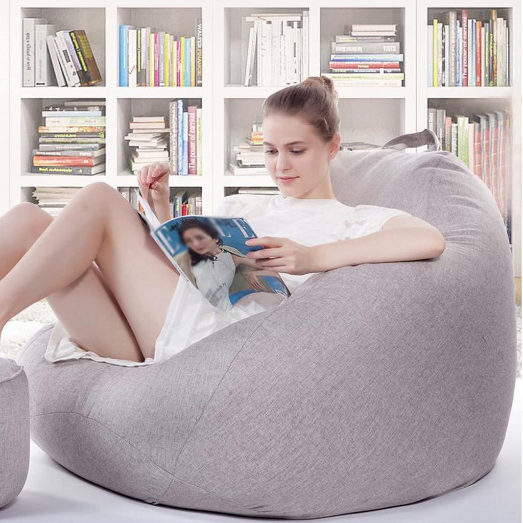 Yellow Bean Bag Chair Cover 70x80cm Y46161