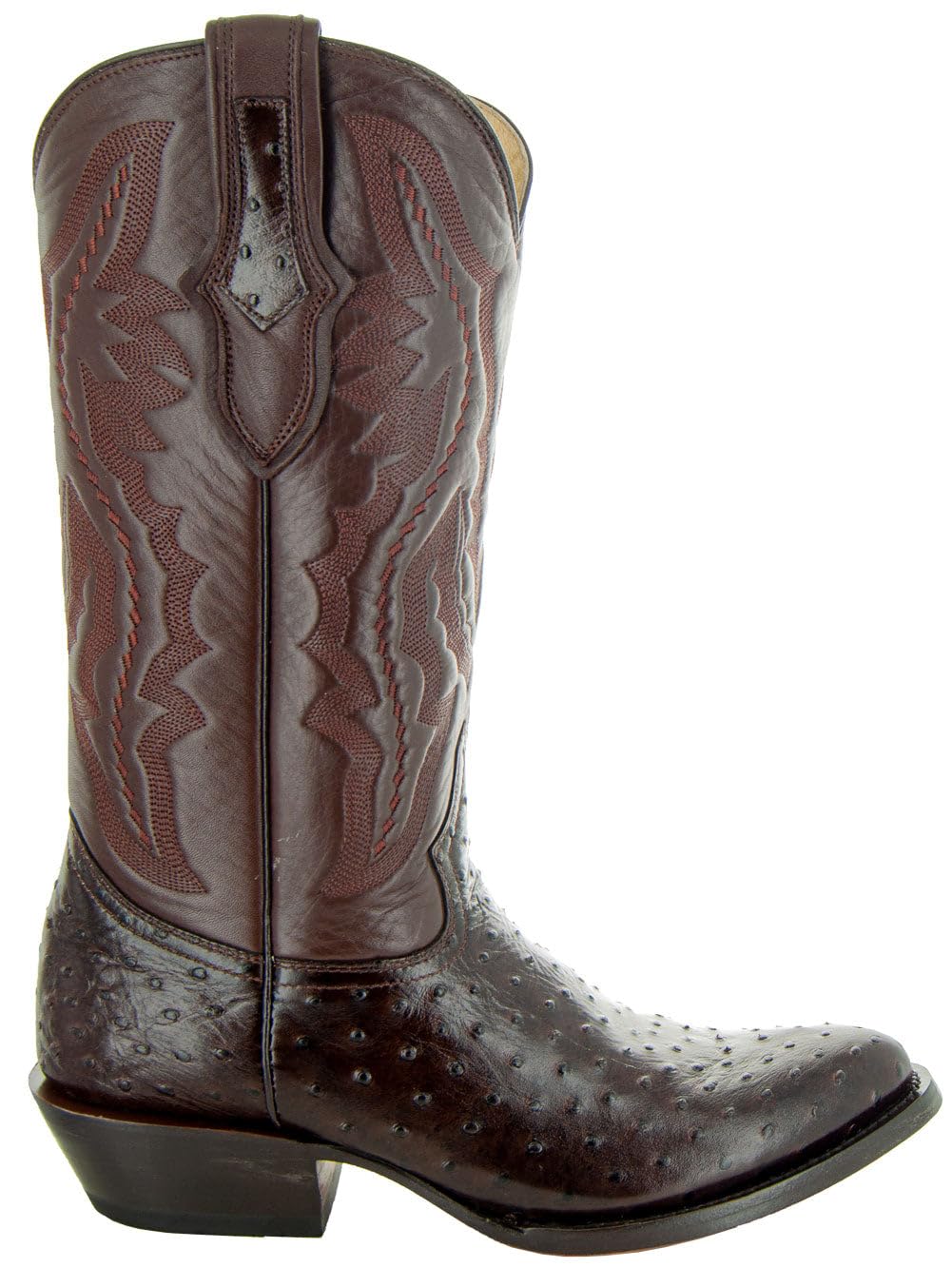 Ostrich Print Western Cowboy Boots Y867572