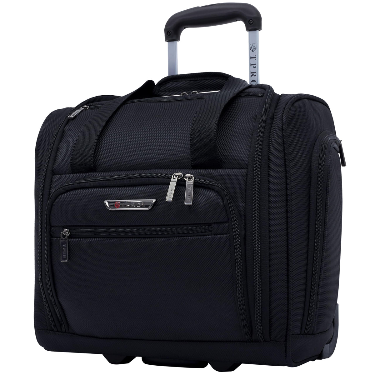 15” Underseat Carry-On Luggage with USB Charging Port, Black U716
