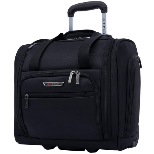 15” Underseat Carry-On Luggage with USB Charging Port, Black U716