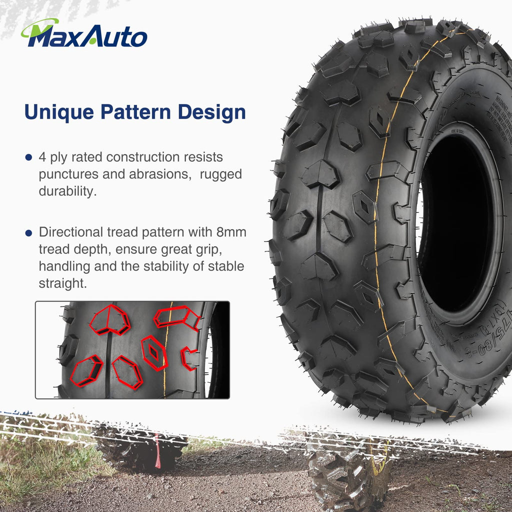19x7-8 ATV UTV Off-Road Tires Set of 2 H50050