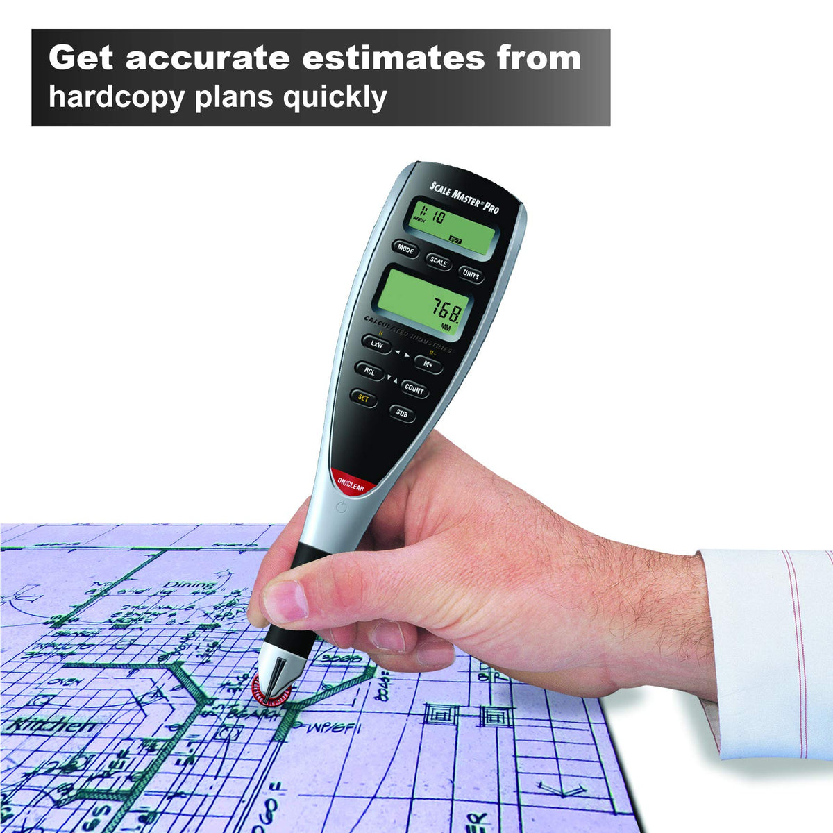 Digital Plan Measure Take-Off Tool with Construction Math Calculator M2686