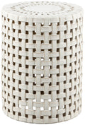 Cream Ceramic Decorative Accent Garden Stool P986