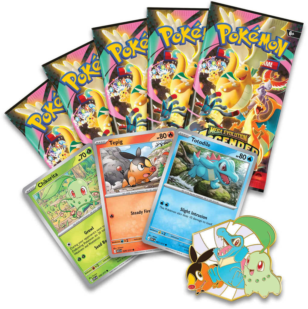 Pokémon TCG 3 Foil Promo Cards 1 Deluxe Pin & 5 Booster Packs L747