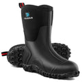 Rubber Boots with Steel Shank, 6mm Neoprene Mid Calf Rain Boots L56267