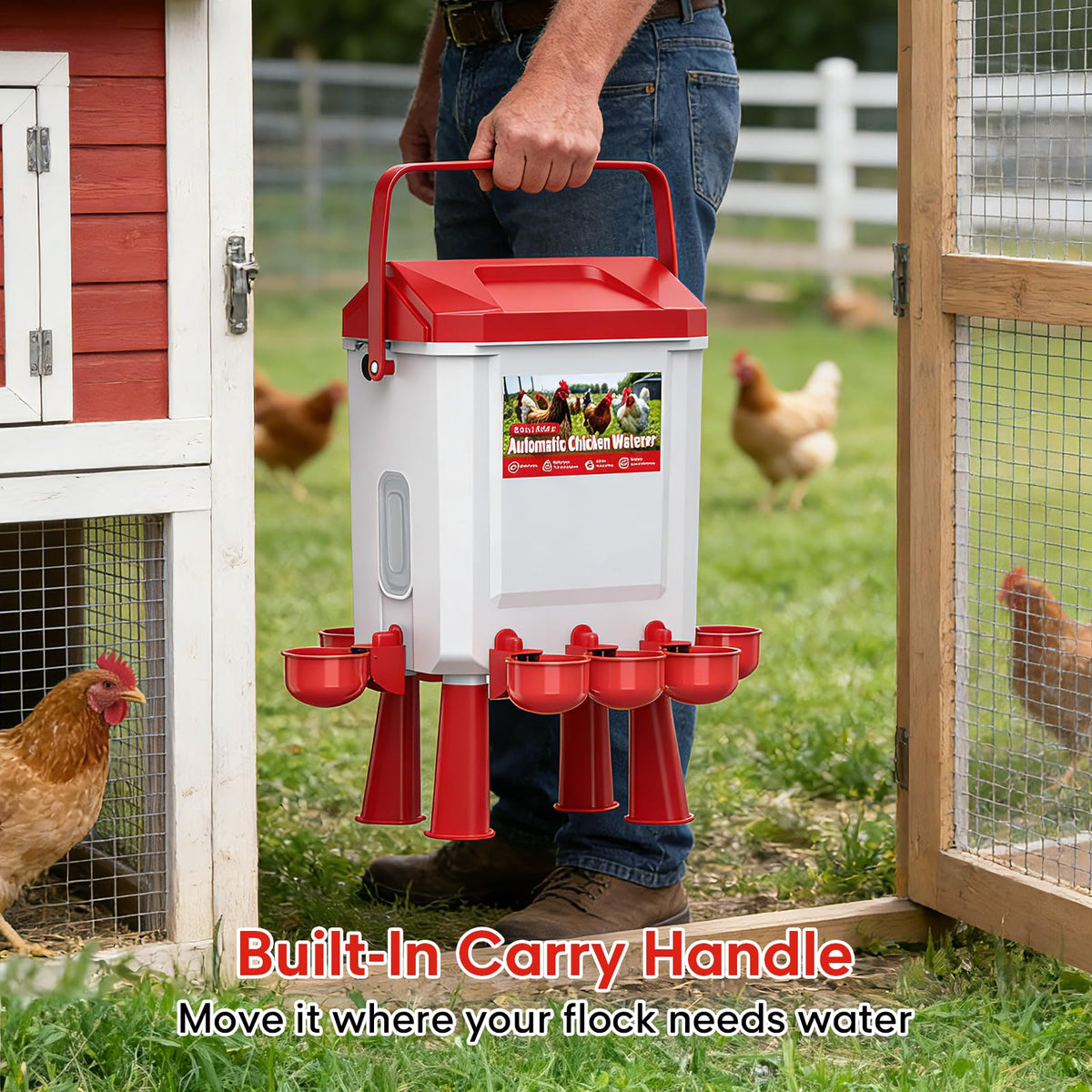 Automatic Chicken Waterer 3 Gallons with Float Valve E344