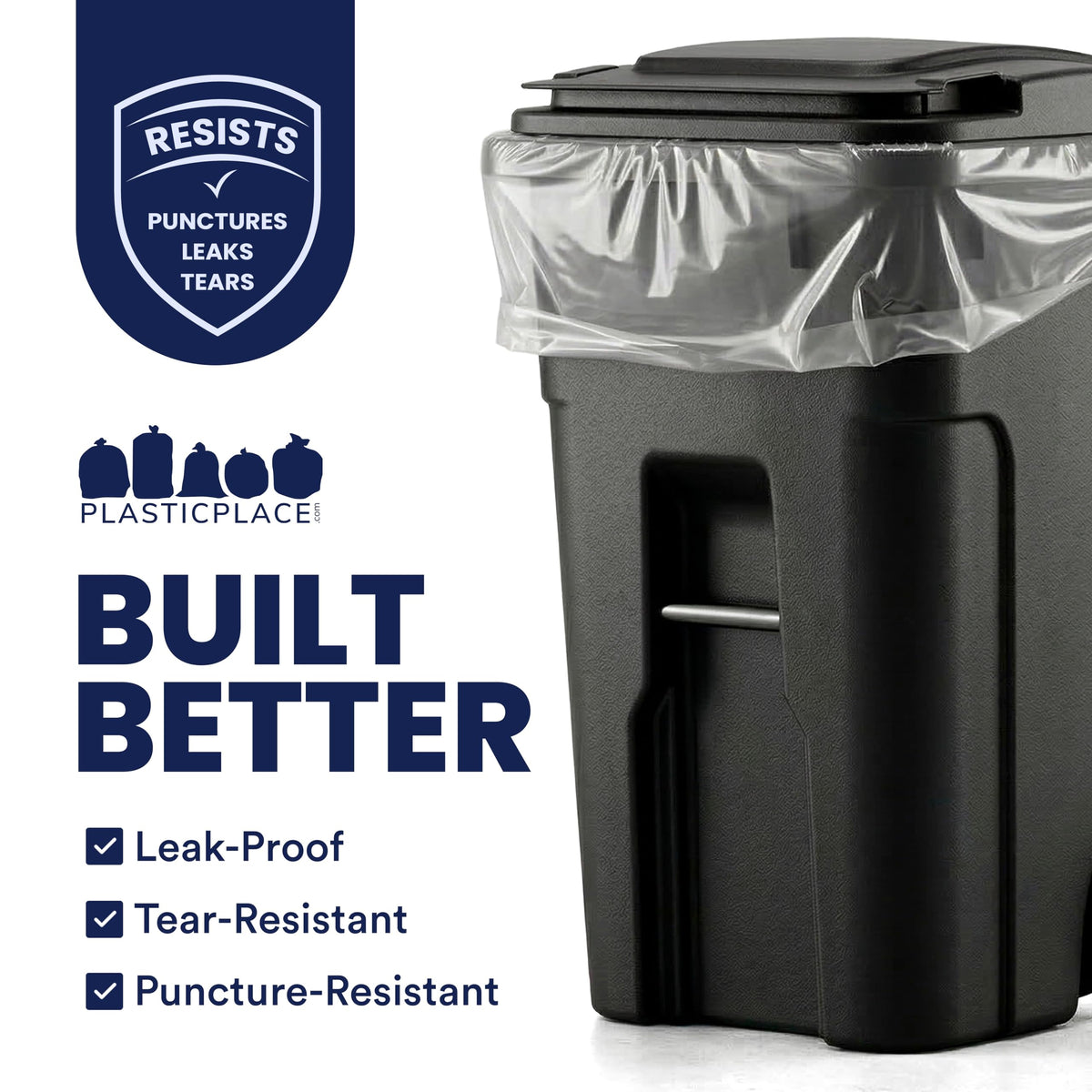 95-96 Gallon Garbage Can Liners, 25 Count F194