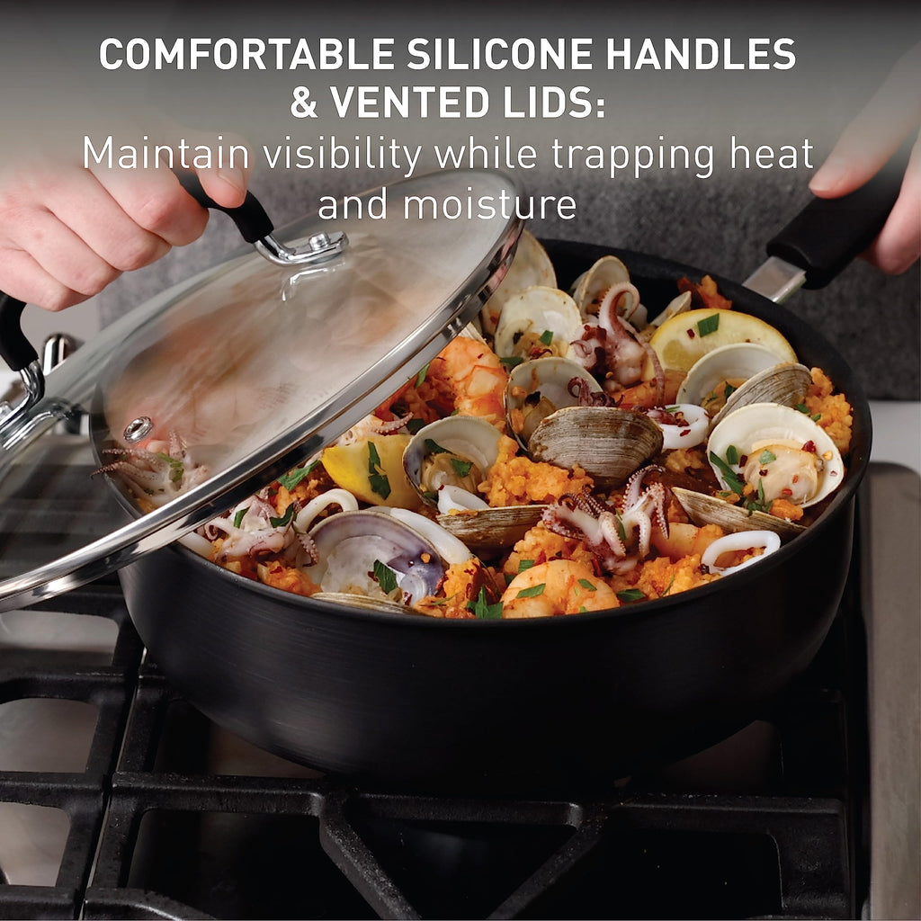 Hard Anodized Nonstick 12 Piece Cookware Set P286