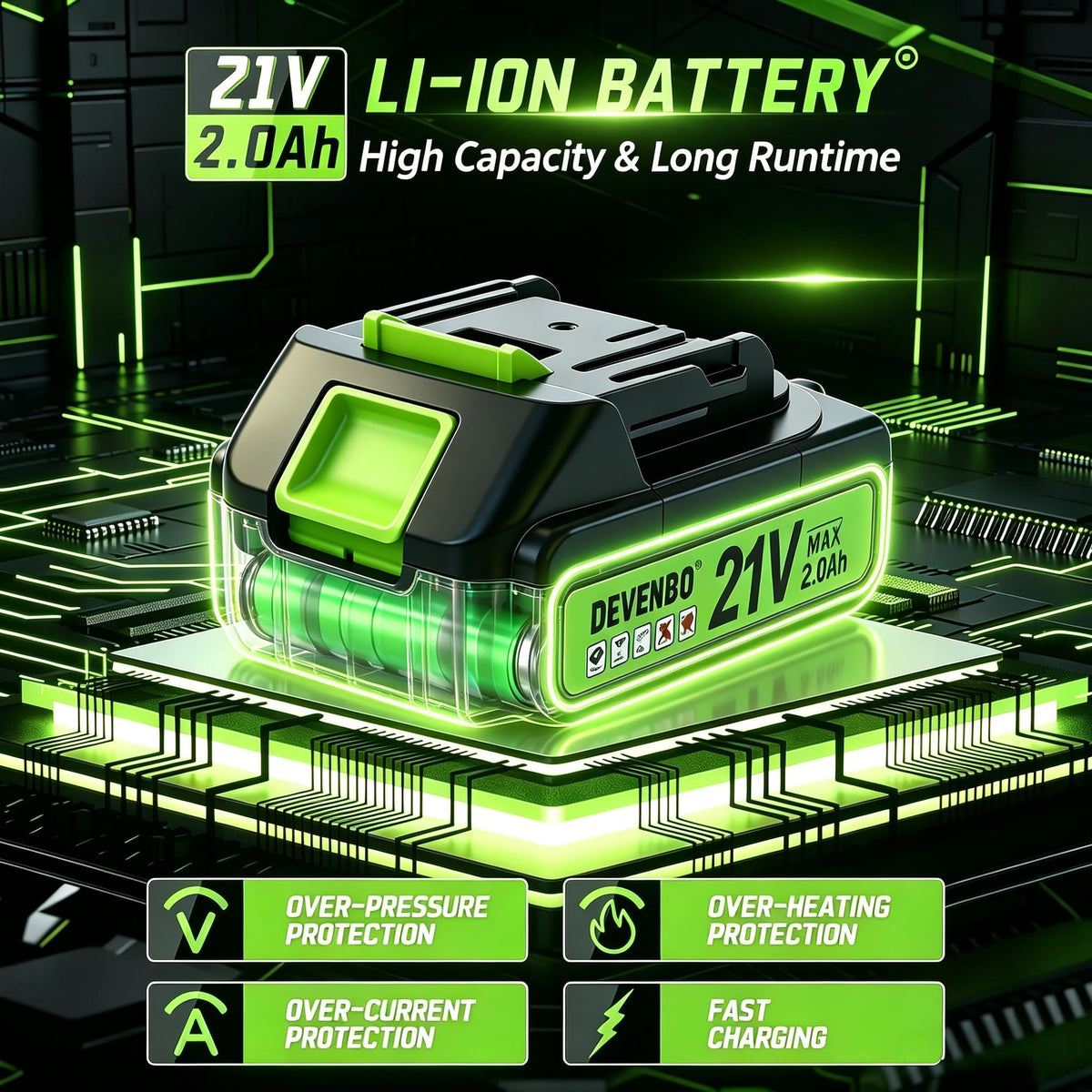 21V Brushless Cordless Drill Set Y924027
