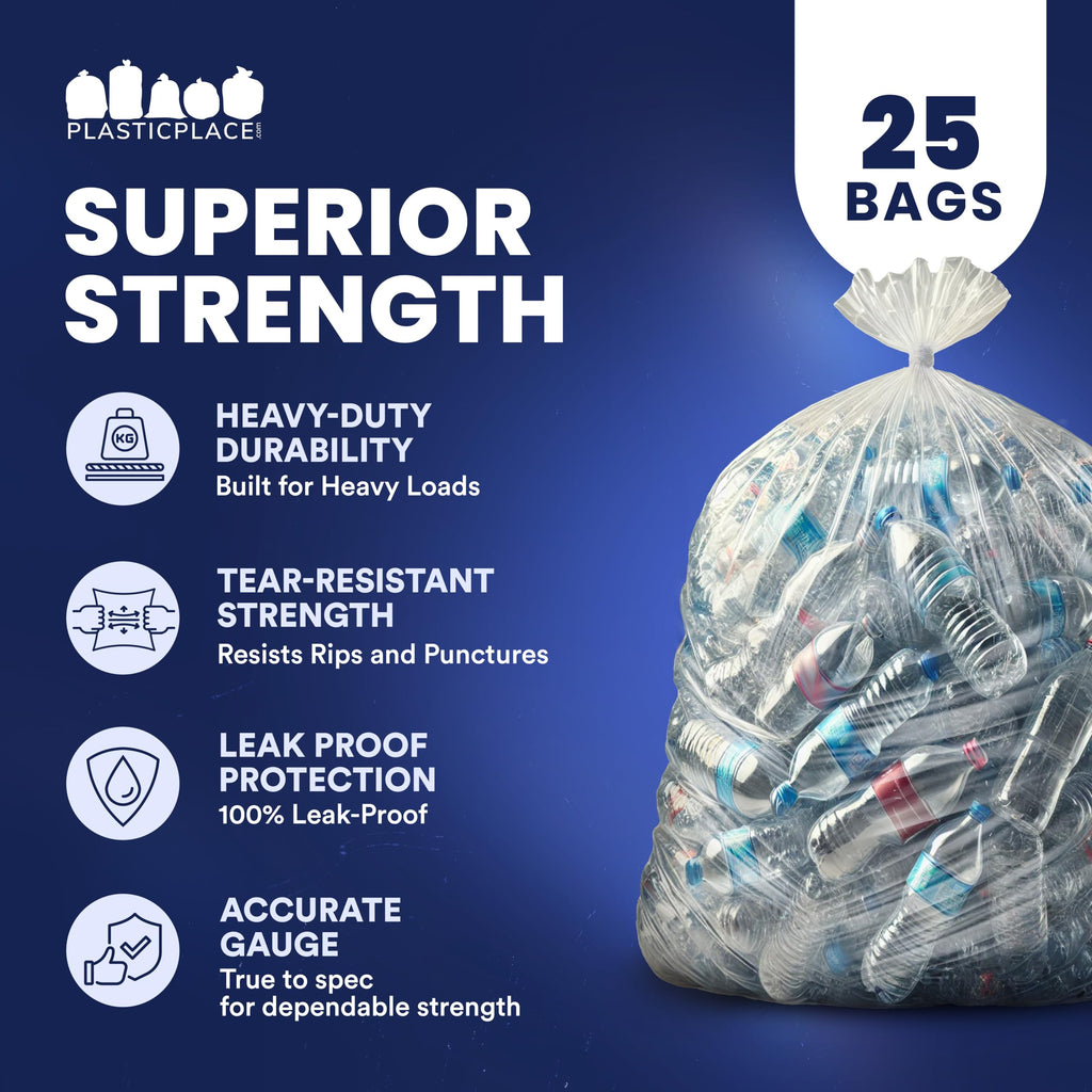 95-96 Gallon Garbage Can Liners, 25 Count F194