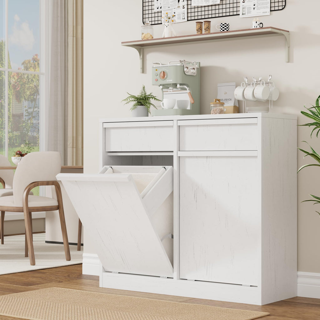Double Tilt Out Laundry Hamper Cabinet Z6547