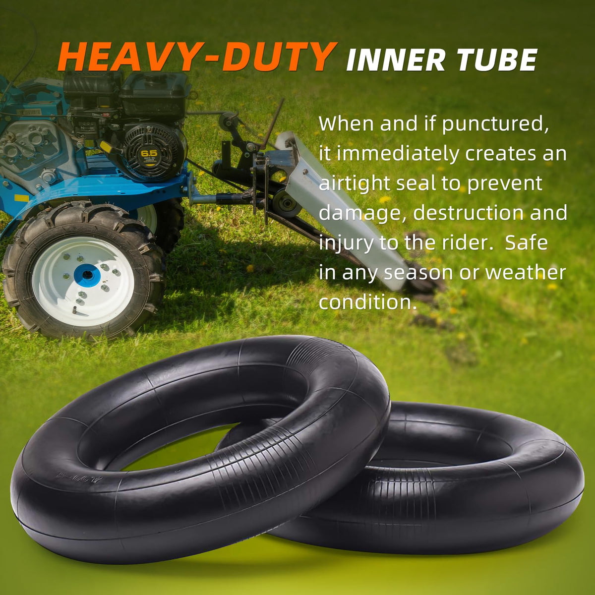 4.80/4.00-8" Inner Tube with TR-13 Straight Valve Stem (4-Pack) Q7364