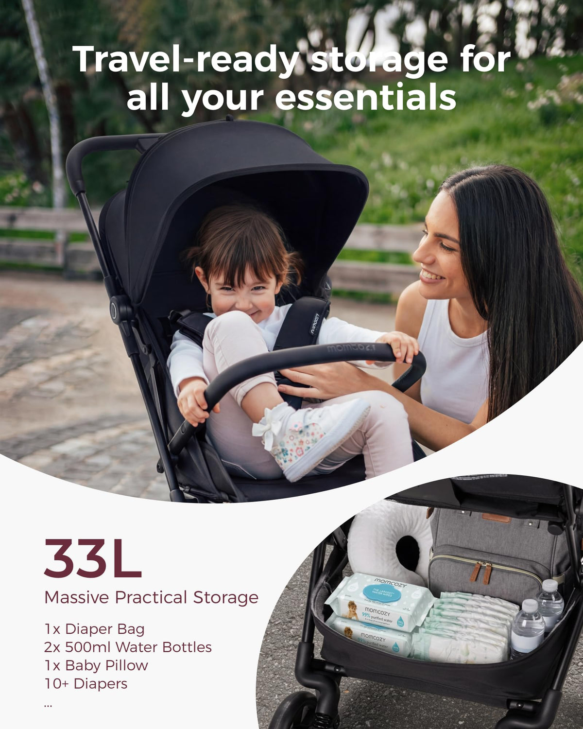 Travel Stroller with One-Hand Fold I576973