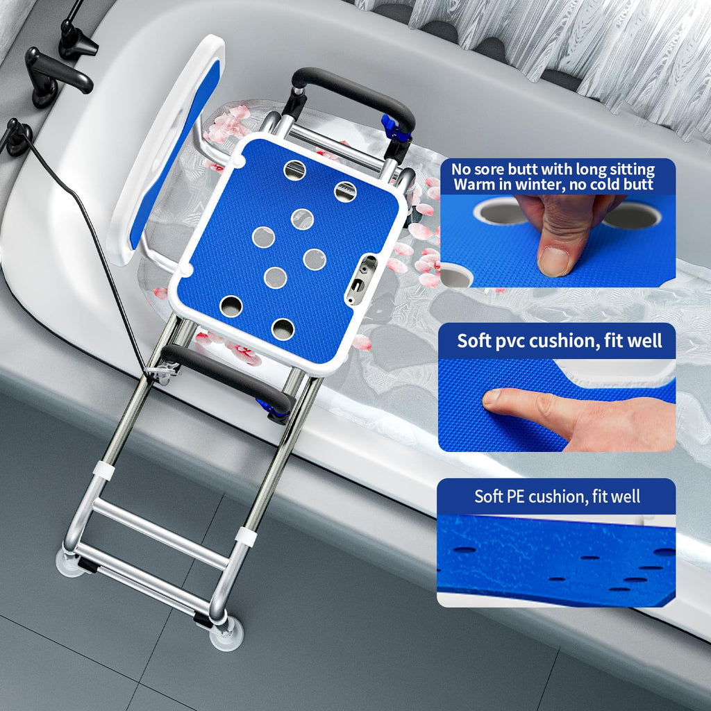 Sliding Shower Chair with Arms and Back I9032
