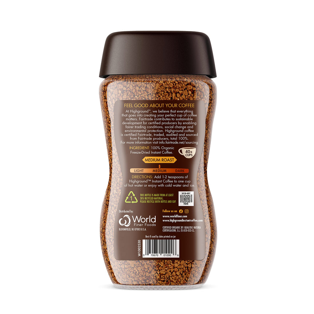 Organic Instant Regular Coffee, 3.53 Oz Q8730