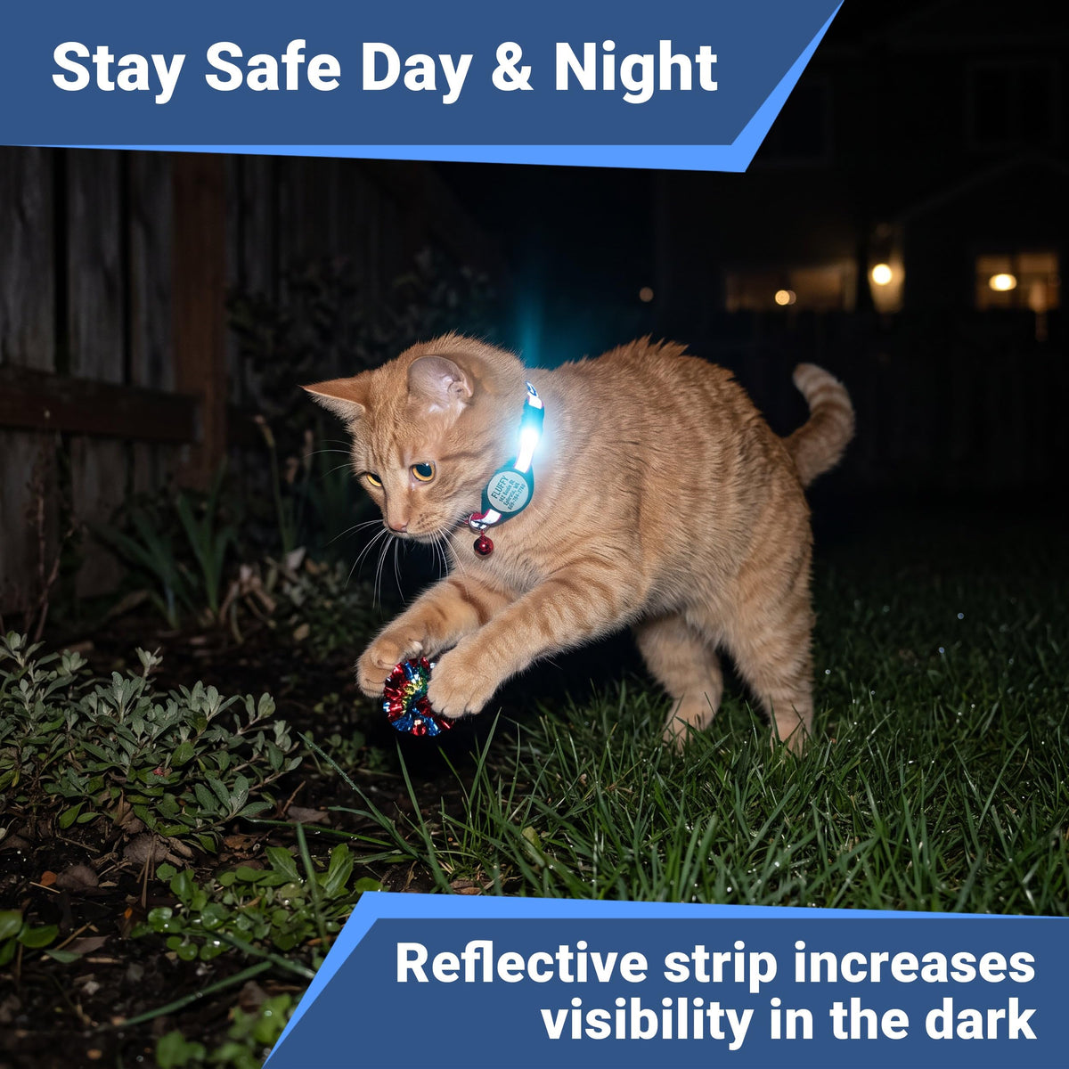 Reflective Breakaway Cat Collar C4724