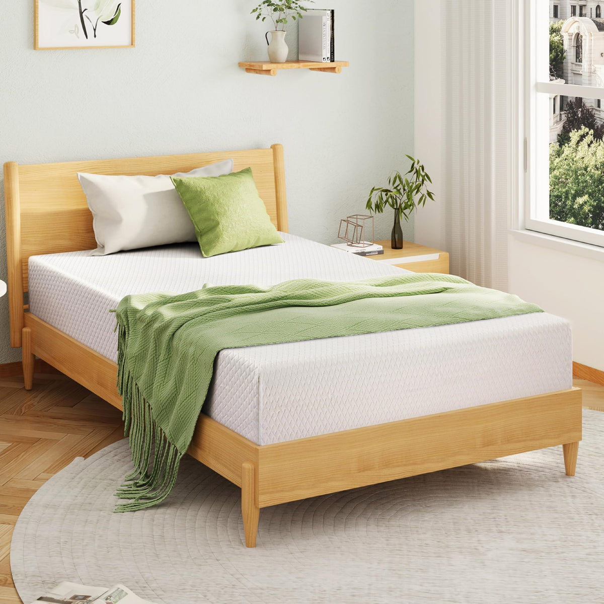 Full Size 8 Inch Medium Firm Memory Foam Mattress I126