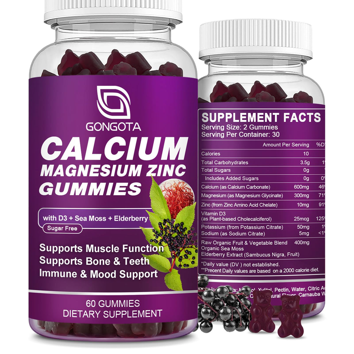 Calcium Magnesium Zinc with Vitamin D3 60 Count M81389