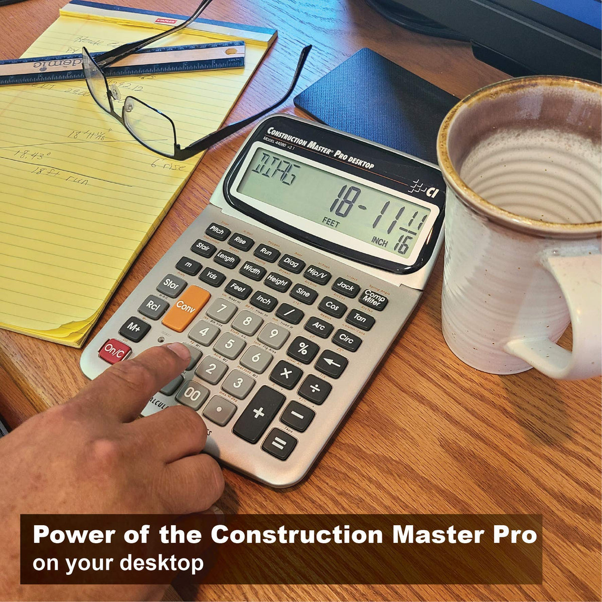 Digital Plan Measure Take-Off Tool with Construction Math Calculator M2686