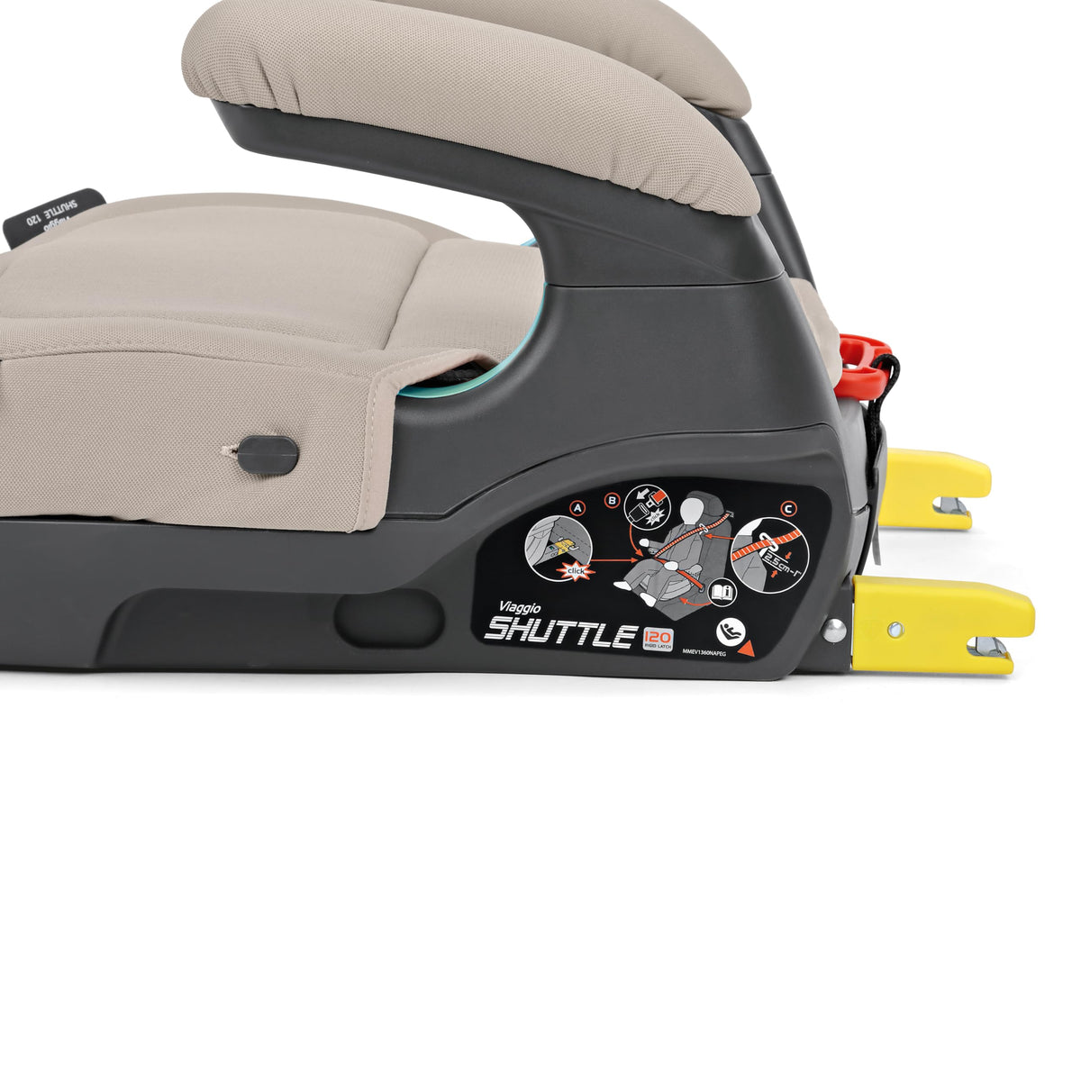 Backless Booster Car Seat Beige Z85903