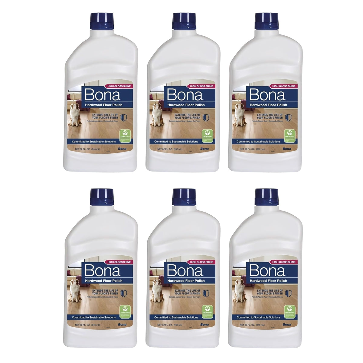 Hi-gloss Hardwood Floor Polish 32 Oz. Pack of 6 P6681