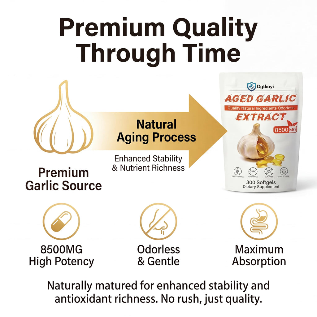 Odorless 8500mg Aged Garlic Extract 300 Softgels J82766