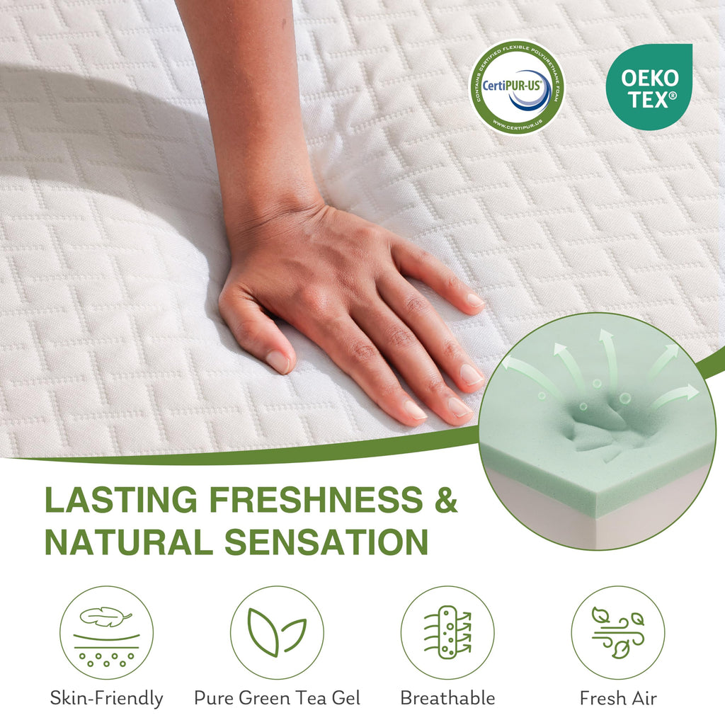 Full Size 8 Inch Medium Firm Memory Foam Mattress I126