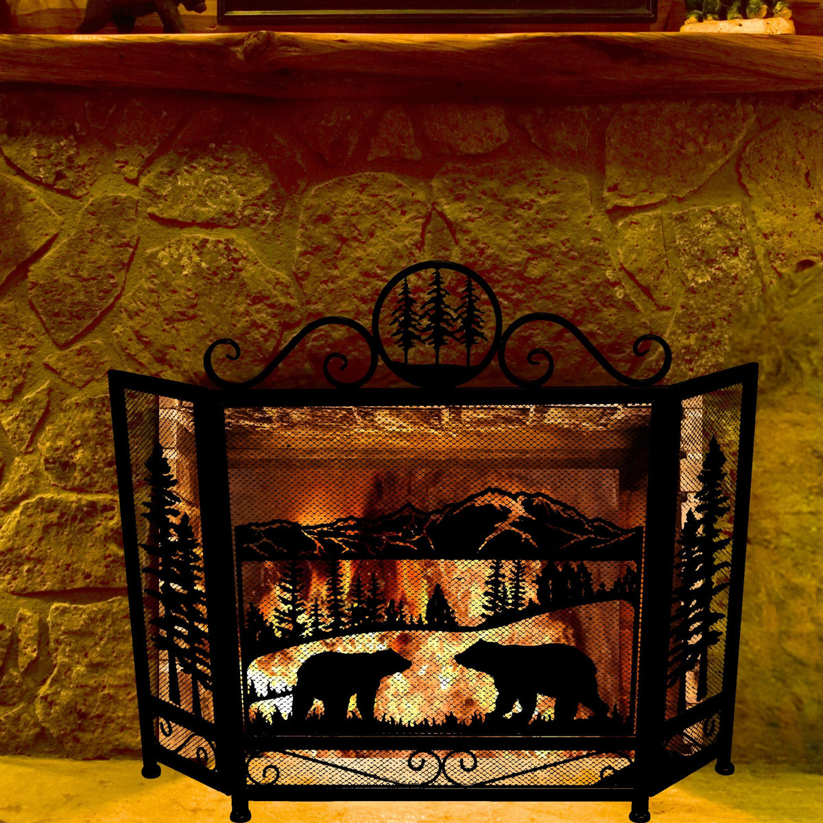 3-Panel Fireplace Screen Q83633